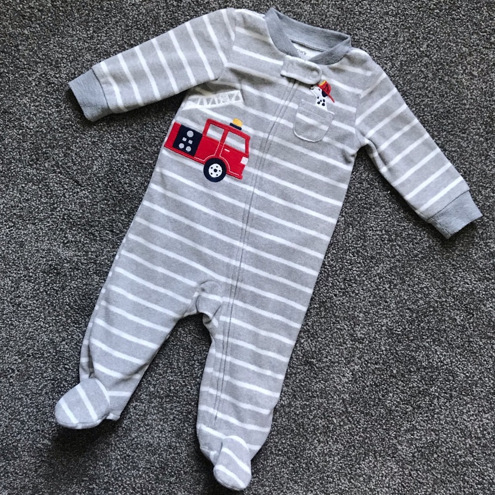 Carter’s Microfleece Firetruck Sleep N Play - 6M